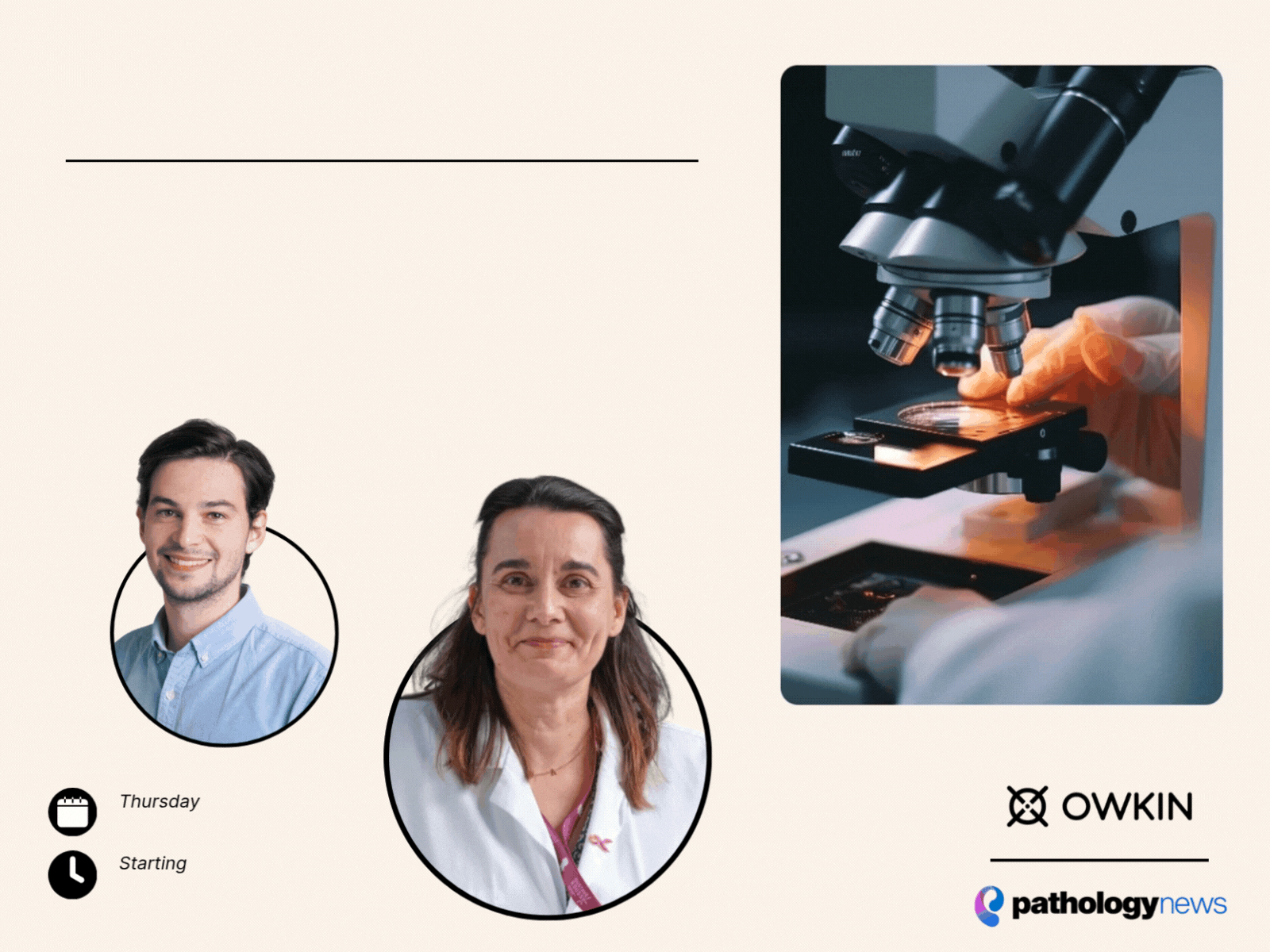 Join expert pathologist, Magali Lacroix-Triki, and Owkin senior data scientist, Valentin Guary, as they present new findings on RlapsRisk® BC, an innovative AI-driven solution for breast cancer recurrence risk assessment from digital pathology slides. This webinar will showcase comprehensive data comparing RlapsRisk® BC's performance against traditional clinical scores and established molecular tests. Our panel will discuss how this revolutionary tool helps to enhance prognostic accuracy and has the potential to transform treatment decision-making in breast cancer care.