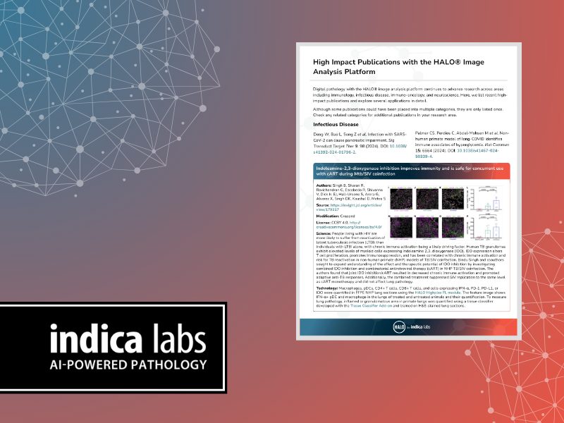 High impact publications with the halo image analysis platform