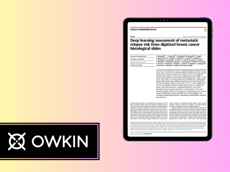 Deep learning assessment of metastatic relapse risk from digitized breast cancer histological slides