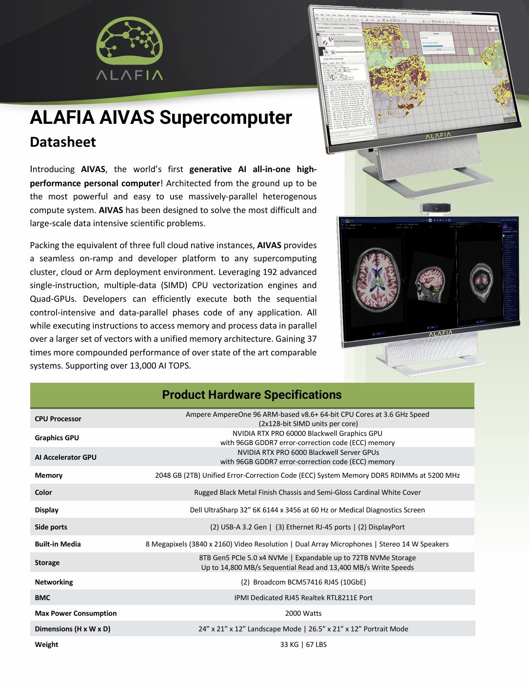 Alafia AIVAS Datasheet