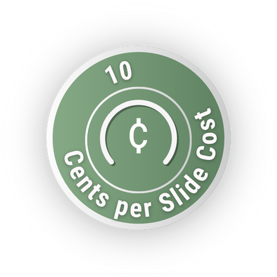 Cents per slide cost