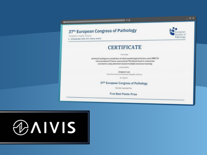 Aivis wins first best poster prize at ecp2025
