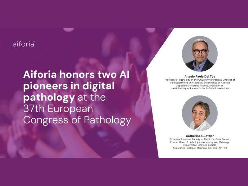 Aiforia honors two ai pioneers in digital pathology at the 37th european congress of pathology