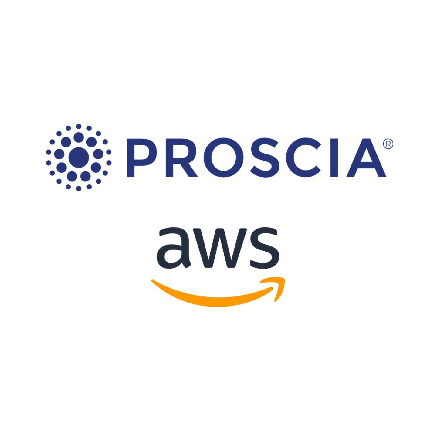Proscia + aws logo