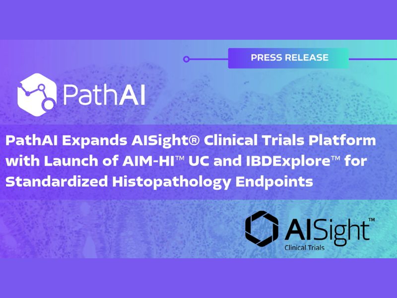 PathAI Expands AISight® Clinical Trials Platform with Launch of AIM HI™ UC and IBDExplore™ for Standardized Histopathology Endpoints