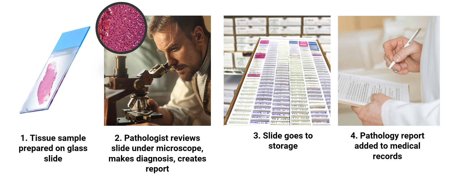 Pathology traditional workflow