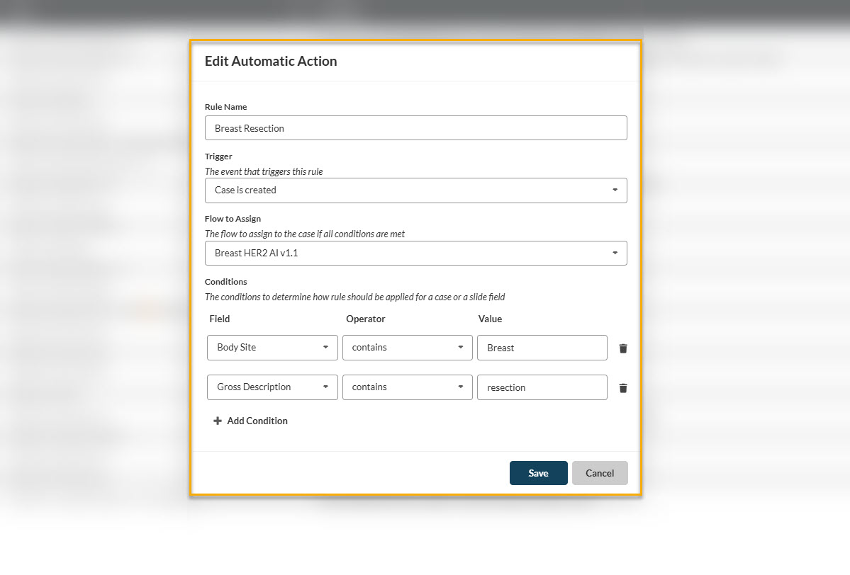 Automatic actions