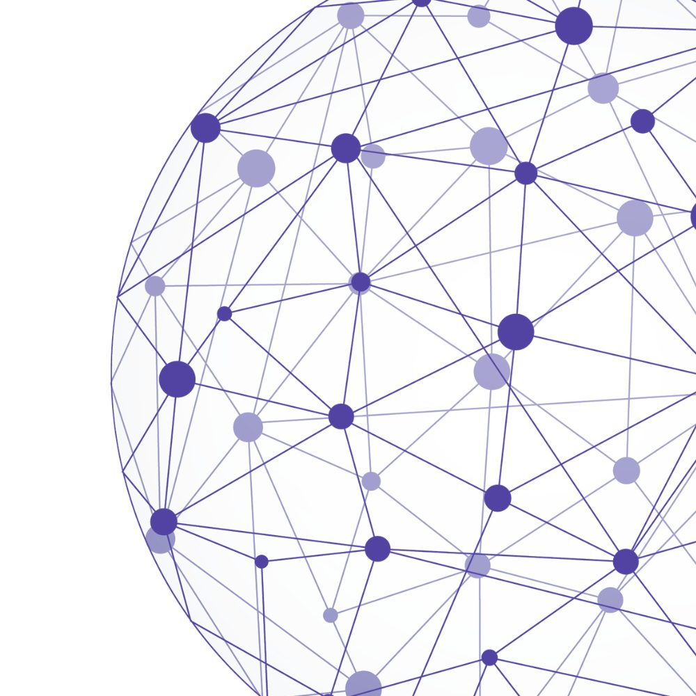 Conference banner ball graphic