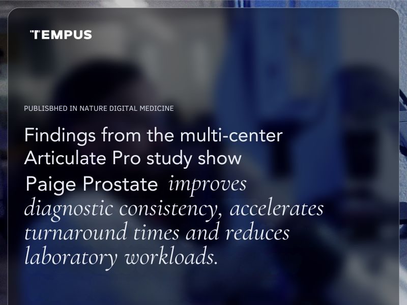 Tempus Highlights Landmark Publication Demonstrating Safe, Real World Deployment of Paige Prostate AI Suite in the UK National Health Service (1)