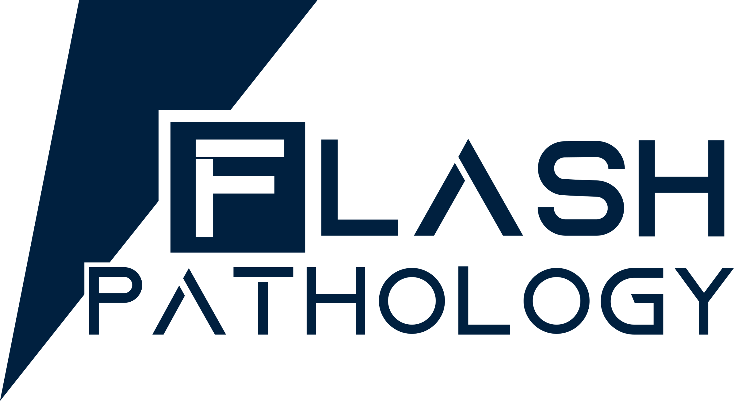 Flash Pathology logo dark blue