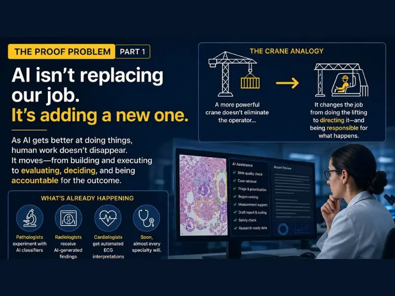The Proof Problem, Part 1 AI Isn’t Replacing Our Job. It’s Adding a New One.