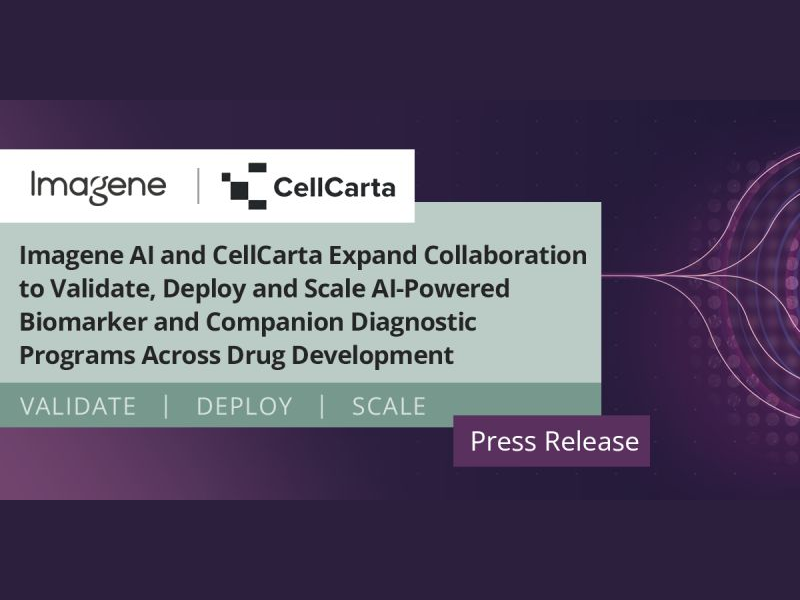 Imagene AI and CellCarta Expand Collaboration to Validate, Deploy and Scale AI Powered Biomarker and Companion Diagnostic Programs Across Drug Development